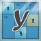 a blue yukendo - Sudoku / KenKen variant