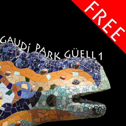 Park Güell 1, puzzle of Gaudí's famous park in Barcelona FREE Icon