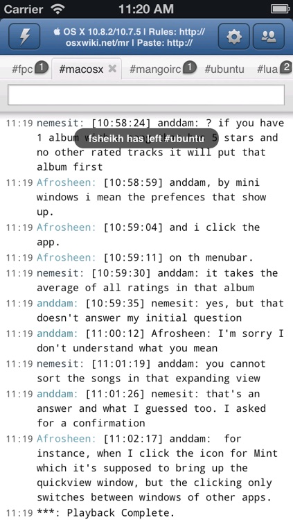 Mango HD Universal - IRC Chat client