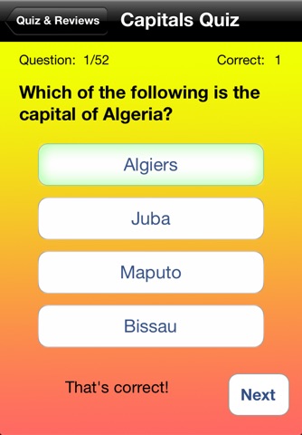 Learn Africa Countries and Capitals screenshot 4