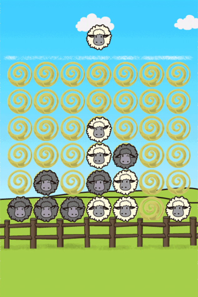 #1. Four sheep in a row LovelySheep (iOS) 由: Happymeal Inc.