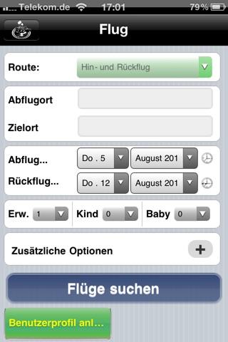 fluege.com Flug, Mietwagen screenshot 2
