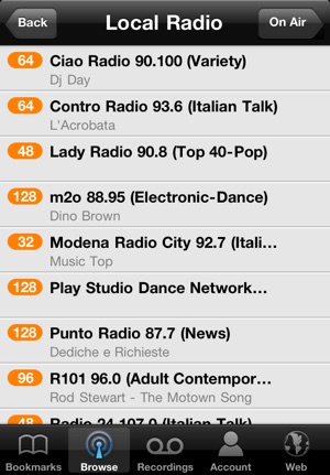 iRadio Screenshot