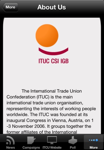 International Trade Union Confederation screenshot 4