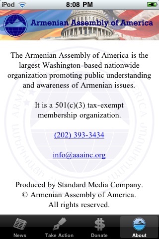 Armenian Assembly of America screenshot 2