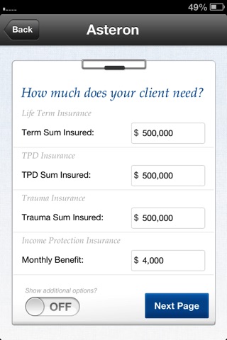 Asteron Life - Life Insurance Quotes screenshot 2