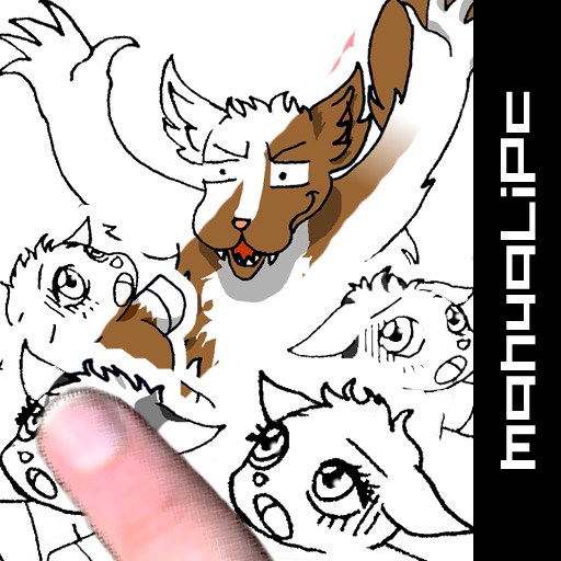 coloring book: the wolf and the seven kids icon