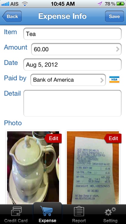 CreditCard Expense