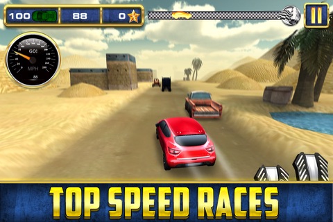 3D Monster Truck Crazy Desert Rally Temple Race - An Offroad Escape Run Free Racing Game screenshot 3