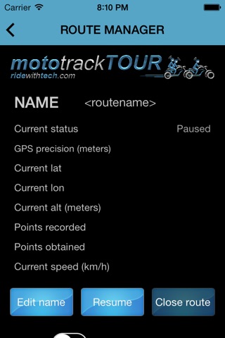 mototrackTOUR screenshot 2