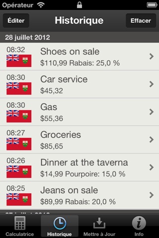 Canadian Sales Tax Calculator Plus screenshot 4