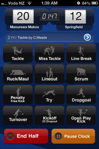 i-Coach Rugby - Your Rugby Team Statistics System screenshot 2