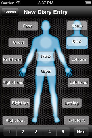 Psoriasis Skin Diary screenshot 2