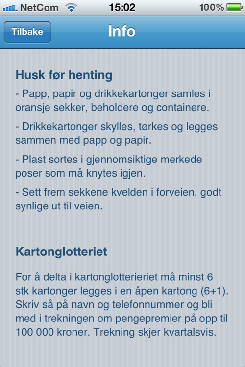 Hentekalender Bærum