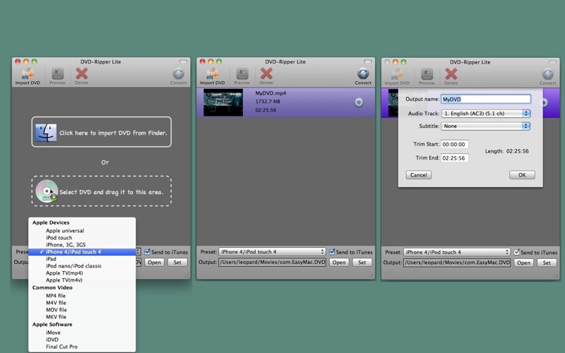 Screenshot #1 pour DVD-Ripper Lite