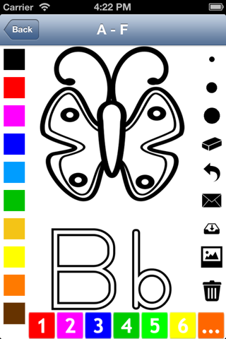Alphabet Malbuch für Kinder: Buchstaben malen lernen (englisch) screenshot 3
