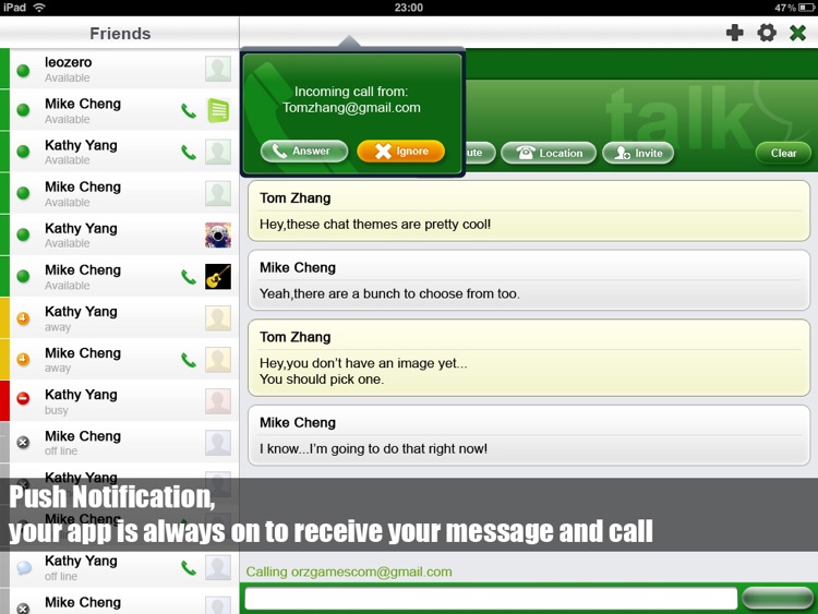 Voice Chat for Google Talk HD screenshot-3
