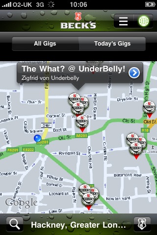 Beck's Gig Finder screenshot 4