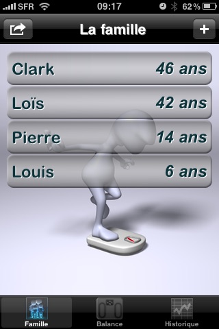 Fam Weight - Suivi du poids de la famille screenshot 2