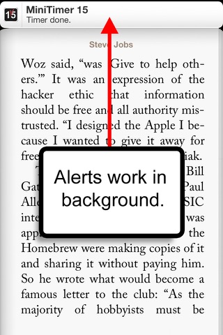 MiniTimer 15 (One-Tap 15 Minute Timer/Alarm Clock) screenshot 3