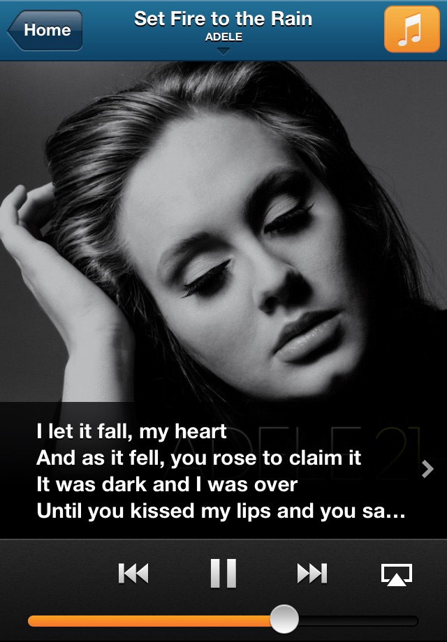 MetroLyrics screenshot 2