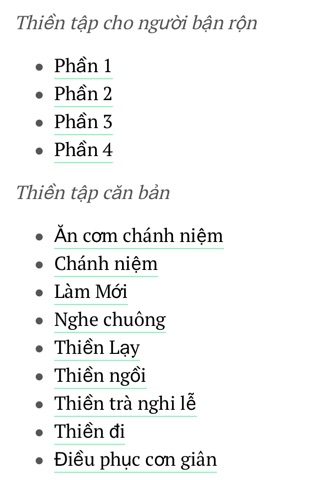 Thiền tập cho người bận rộn - Pháp môn Làng Mai - Thích Nhất Hạnh screenshot 2