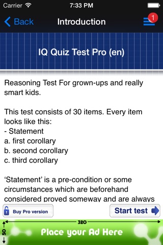 Indigo Kids - IQ Test screenshot 2