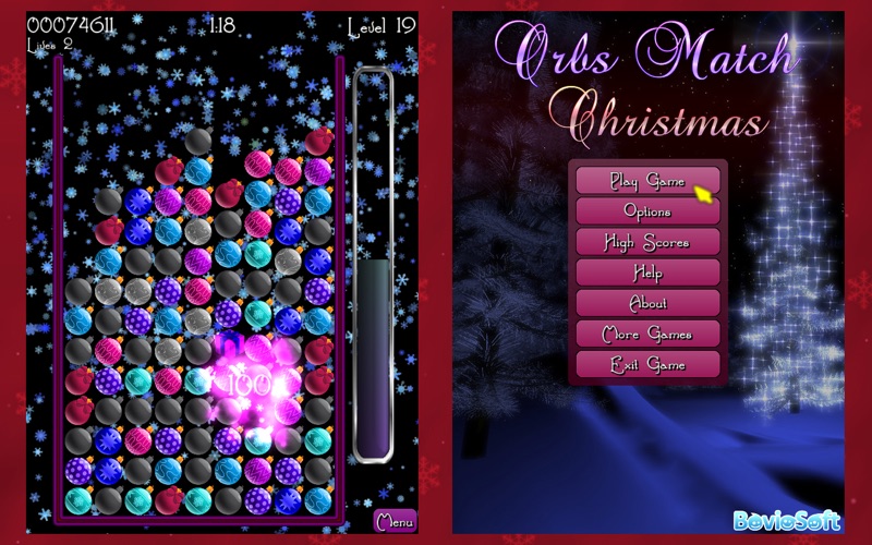 orbs match christmas iphone screenshot 3
