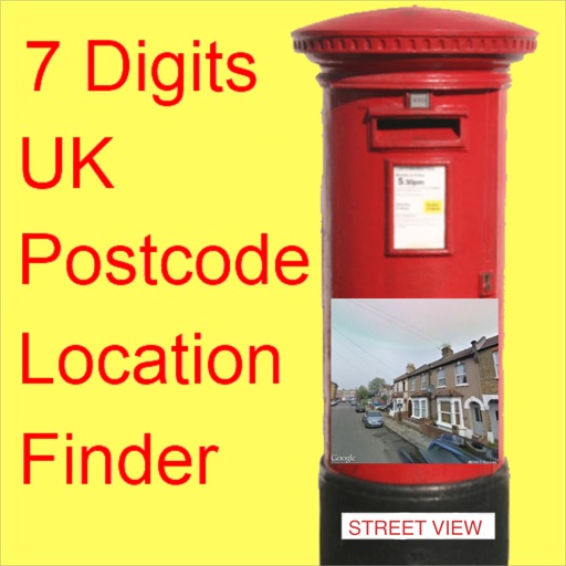 7 Digits UK Postcode Locations and Street View Images icon