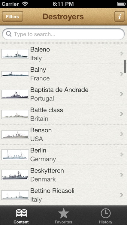 Destroyers, Frigates and Corvettes