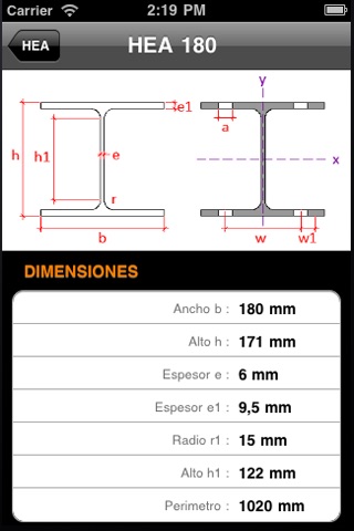 Perfiles de Acero screenshot 4