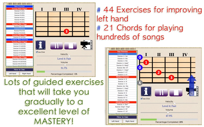 i learn guitar pro - interactive guitar course iphone screenshot 2