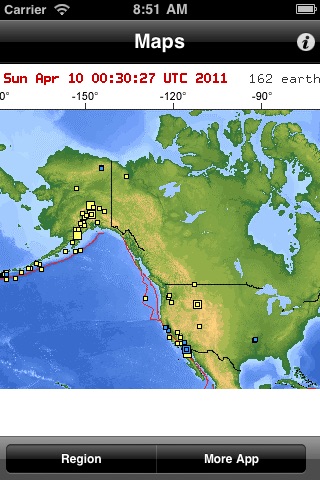 Earthquake_Map screenshot 3