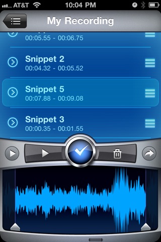 Recorder & Editor ~ iSaidWhat?! ~ Share audio to Twitter, Facebook, WiFi, Email, etc. screenshot 2