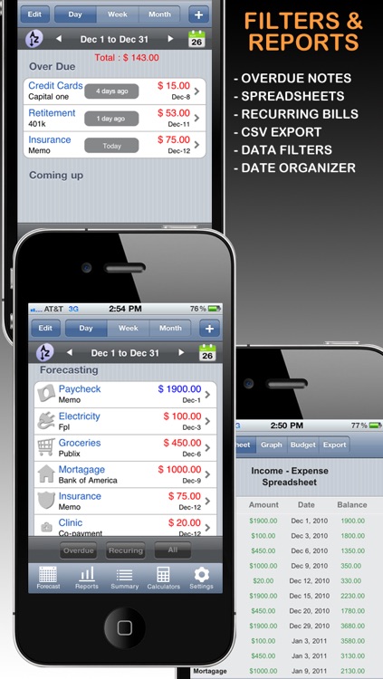 Budget Planner & Web Sync (income and expense balance calendar) screenshot-3