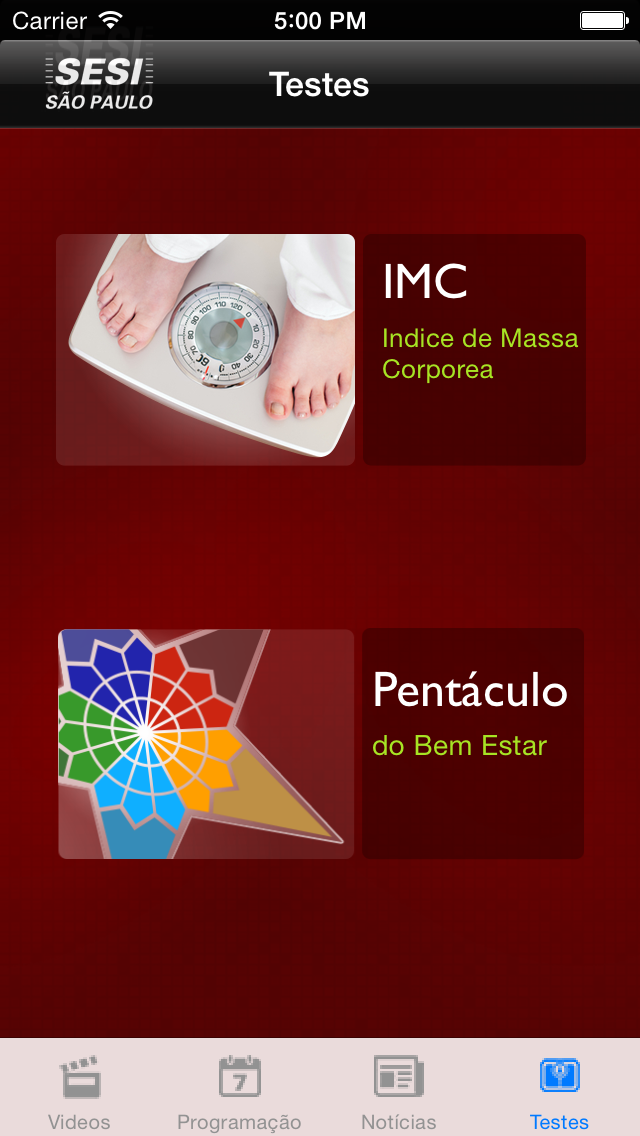 Screenshot #1 pour Sesi SP Qualidade de Vida