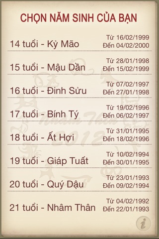 Vận hạn Nhâm Thìn 2012 screenshot 2