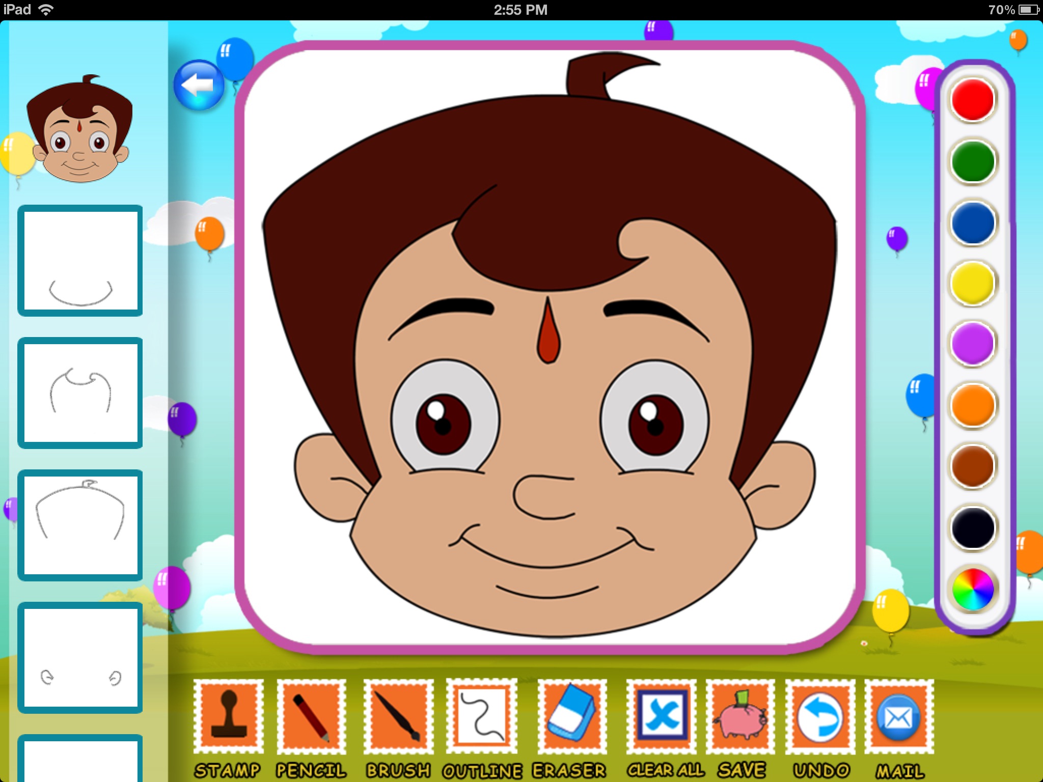 Draw & Color Chhota Bheem and his Friends screenshot 4