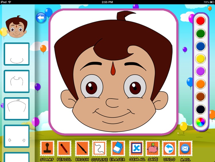 Draw & Color Chhota Bheem and his Friends screenshot-3