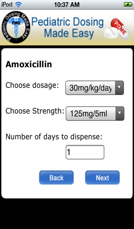 Pediatric Dosing Made Easy (PDME)