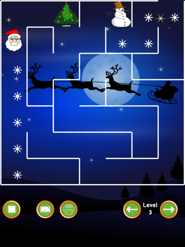 Screenshot #4 pour Labyrinthe de Noël (père Noël vs bonhomme de neige)