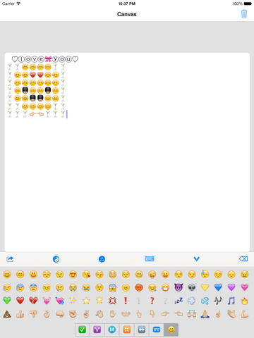 Screenshot #4 pour Symbole Clavier &Emoji - Avec Couleur Texte, Drôles Emojis, Symboles & Personnages - Peut être utilisé dans Zoosk, Skype, Kik, WhatsApp, Facebook Messenger