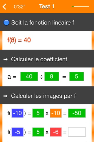 Fonctions Linéaires screenshot 3