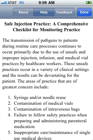 Safe Injection Practices screenshot 3