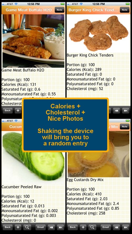 1300 Food Cholesterol List