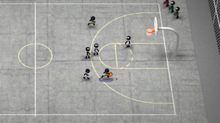 Screenshot from Stickman Basketball Blitz