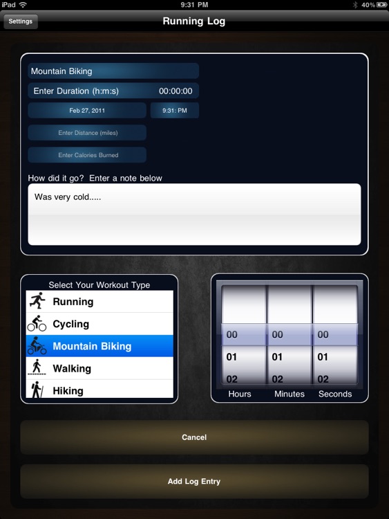 iRun Log - Running and Cardio Journal (Regular)