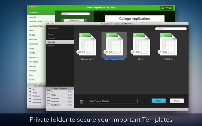 Templates for Microsoft Excel