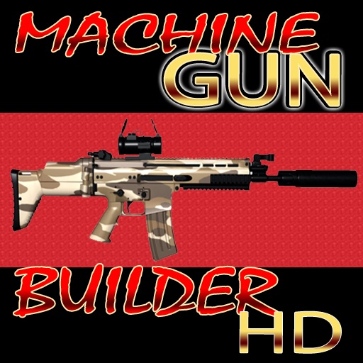 A-X1 Machine Gun Builder HD - Universal App for iPhone and iPad - Best in Cool Virtual Weaponry Building Apps icon