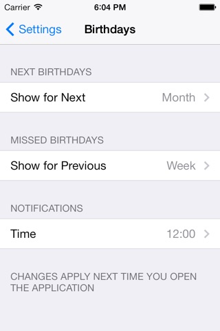 Birthday Reminders screenshot 4